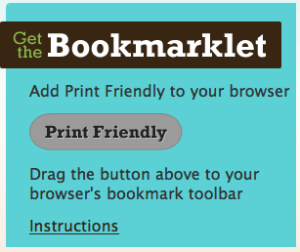 Print Friendly bookmarklet