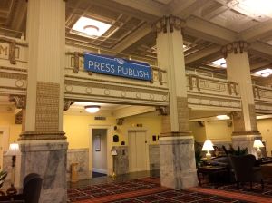 Embassy Suites reminded me of the Grand Budapest Hotel!