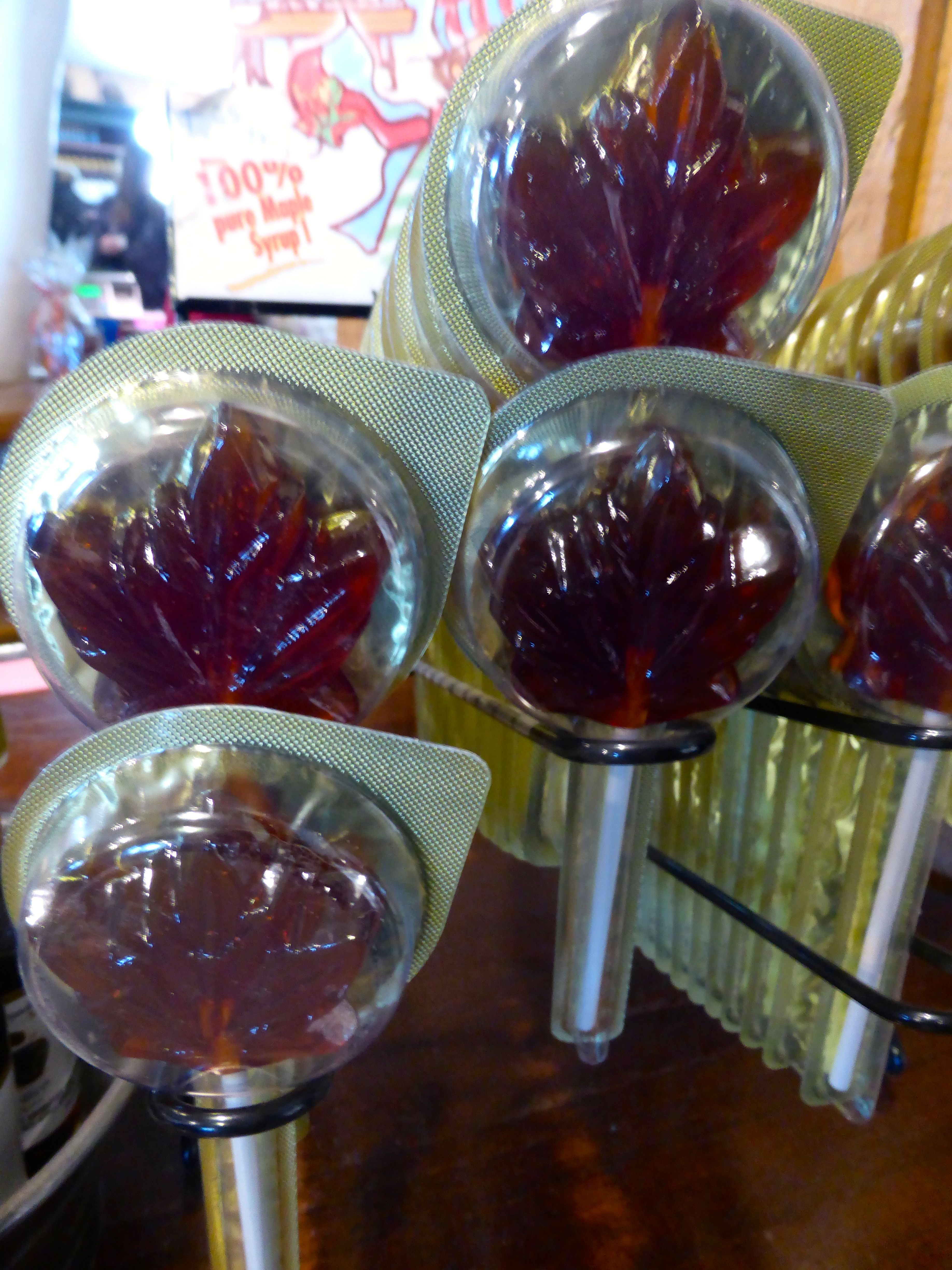 maple lollipops