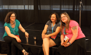 During a break with Shanta Nathwani & Meagan Hanes