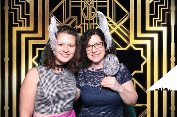 My friend Val and I - animated GIF