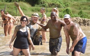 mudbath with elephants