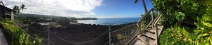 panorama of bay and ocean