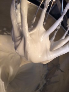 whipping the body butter