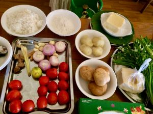 ingredients for Inle Lake cooking class