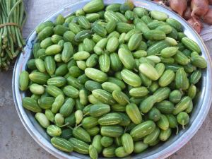 giant pile of green vegetables