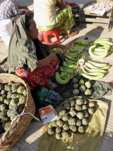 piles of fresh produce