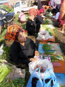 woman selling produce