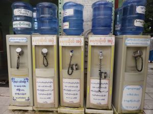 Communal water coolers