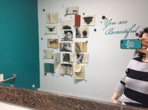 "you are beautiful" in bathroom