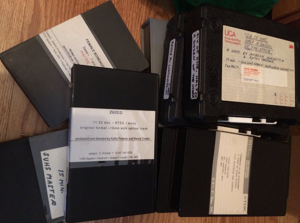 pile of videos in various formats